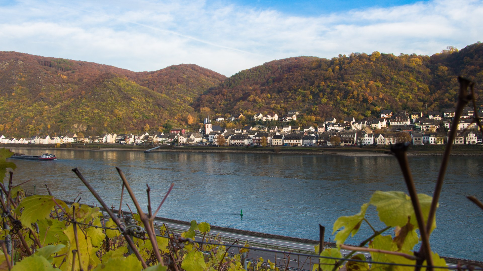 Blick aus den Hirzenacher Weinbergen auf Kestert | &copy; Joachim Hewel